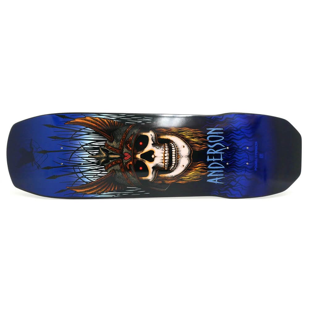 パウエルペラルタANDERSON スケートボードデッキ スカルデザイン Amazon | パウエルペラルタ デッキ ANDY ANDERSON HERON SKULL BLUE