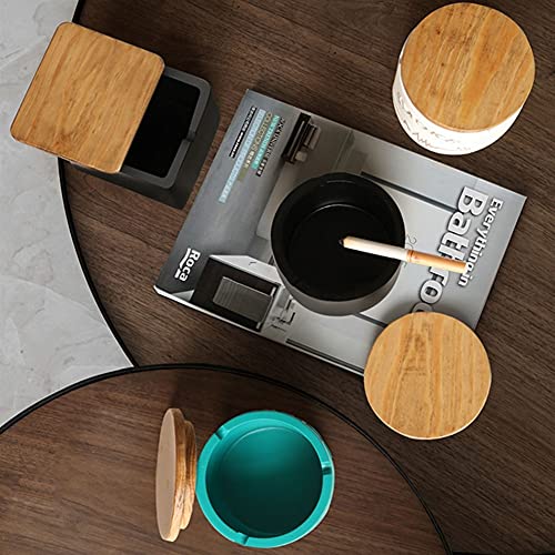 Yesbtx Cigarette Ash Holder Resin Car Ashtray,Garden Ashtray,Cigarette Ashtray For Outdoor Use Ash Holder For Smokeless Outside Wind Ashtray/Square White #TOP7