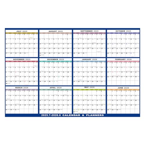 Calendario borrable, calendario borrable de doble cara | Borrar en pizarra de doble cara 12 meses - Escritura suave Planificador mensual reutilizable, marcador de borrado en el hogar para familias, am