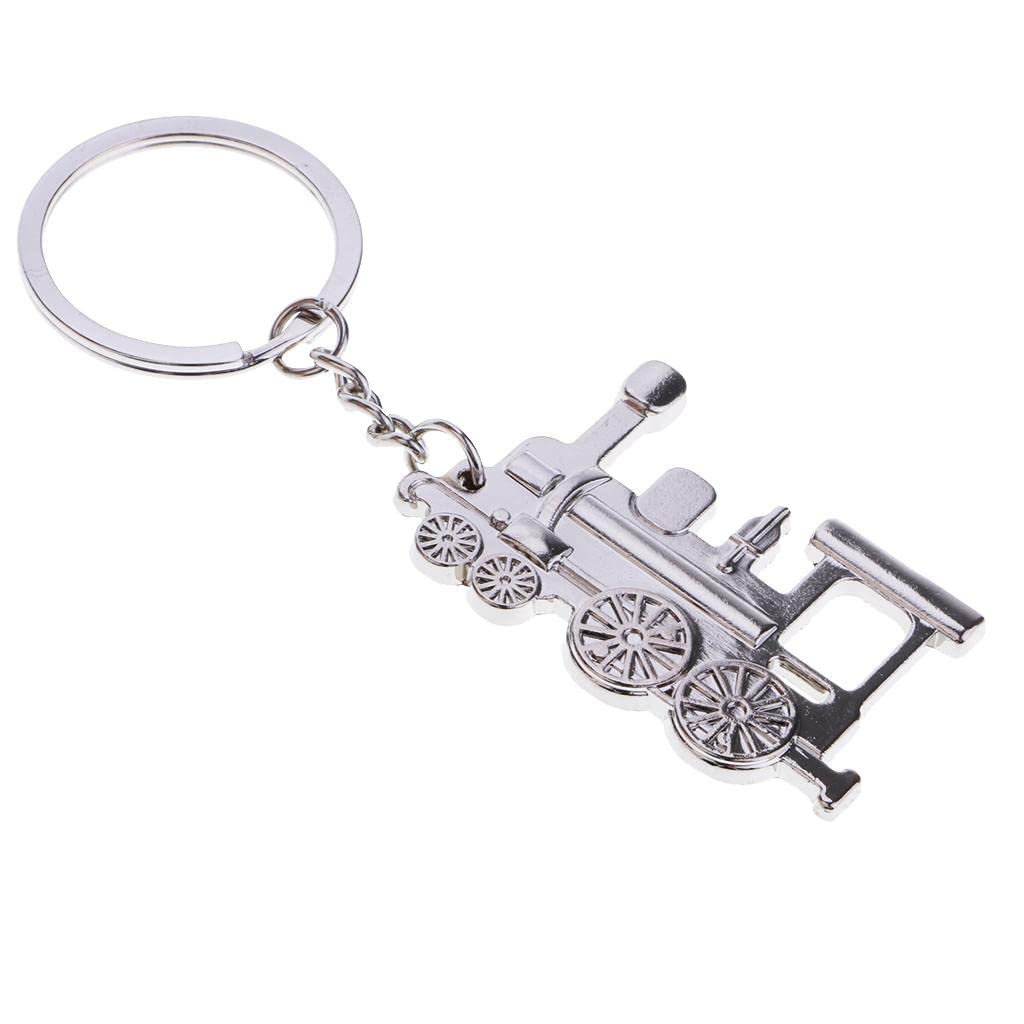 Steam Train Locomotive Metal Keychains Keyring Key Chains for Men Women Bag Collectibles-image-34