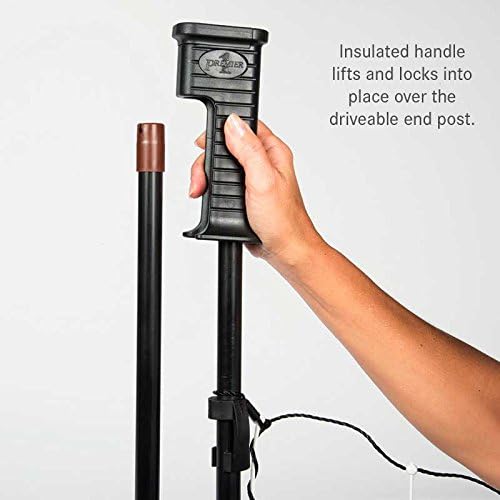 Miniatura 3 de Premier 1 PoultryNet - Puerta de red eléctrica de 48 pulgadas de alto x 4 pies de largo con postes conducibles para pollos, patos, gansos  Red negra