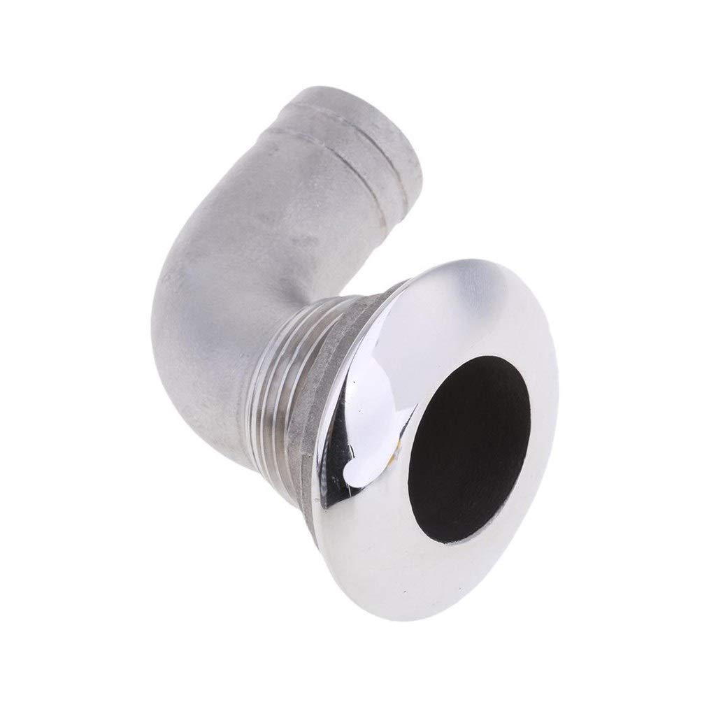 Surf Bag - 25mm 316 Stainless Steel Boat Deck Drain Scupper 90 Degree Water Sports Rowing Boats for Kayak Canoe Rafting Boating