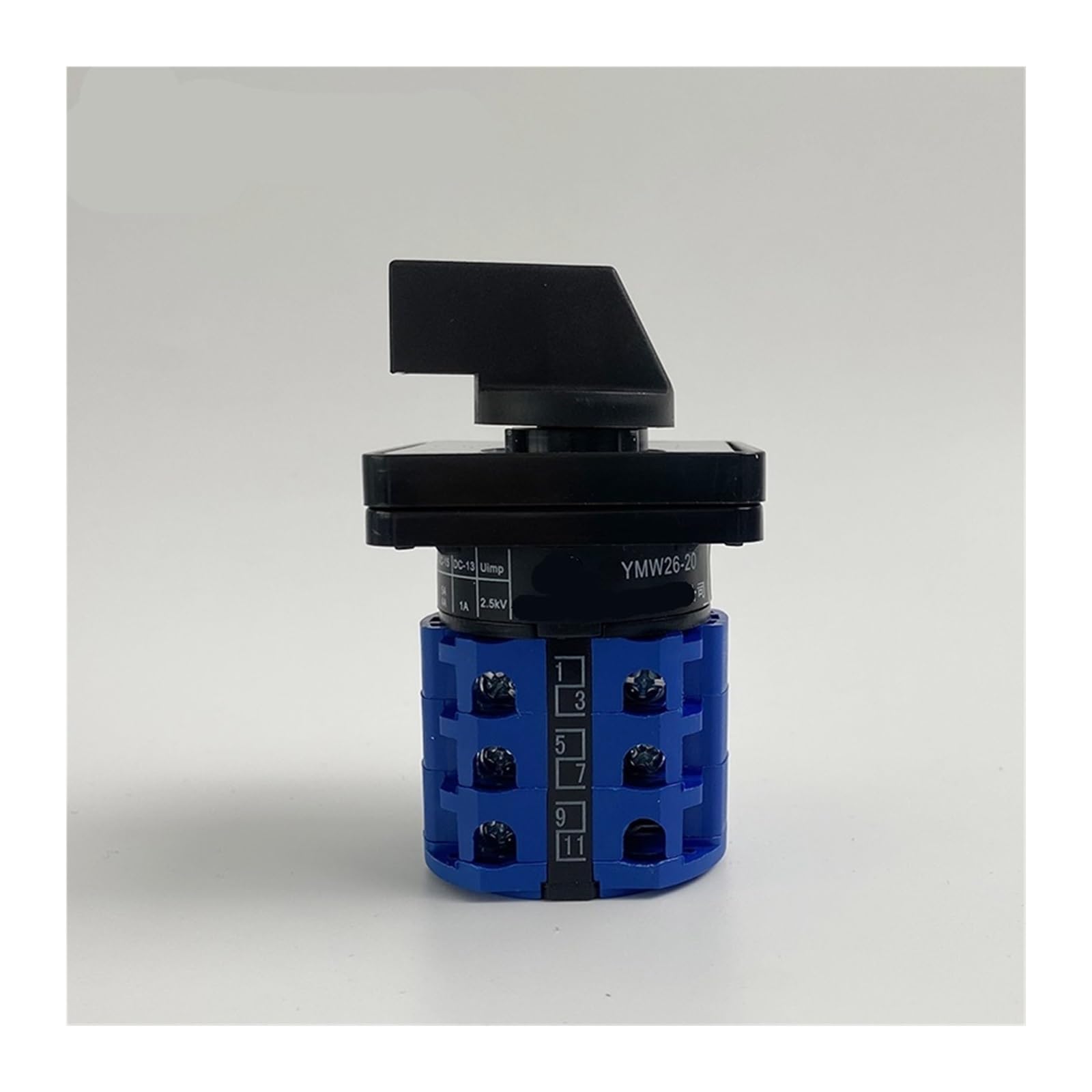 Interruptor de Leva YMW26-20/3 Universal, 20 A, 5 Posiciones, 690 V, tripolar, selección de Potencia, combinación rotativa, LW26-20