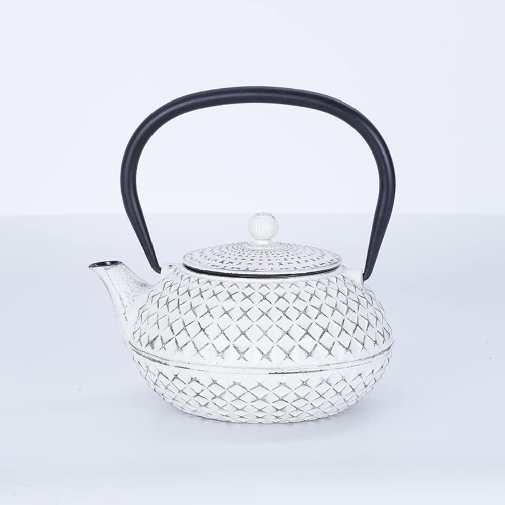 Amazon｜鉄瓶 南部鉄器 白いやかん 急須 茶こし付き 鉄やかん やかん