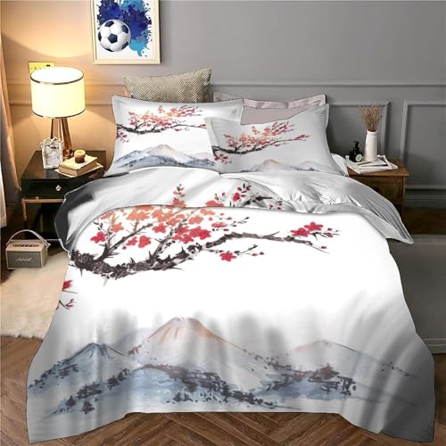 Parure de lit microfibre haut de gamme effet 3D avec housse de couette pagode - 6