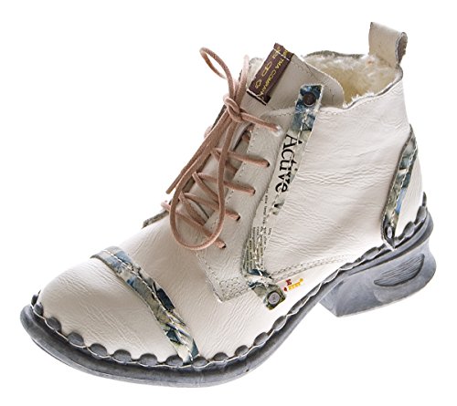 TMA - Zapatos con Cordones Mujer, Color Blanco, Talla 40