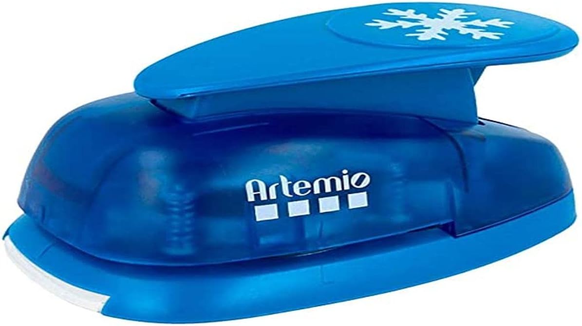 Artemio 5 cm Giant Snowflake Lever Punch, Blue