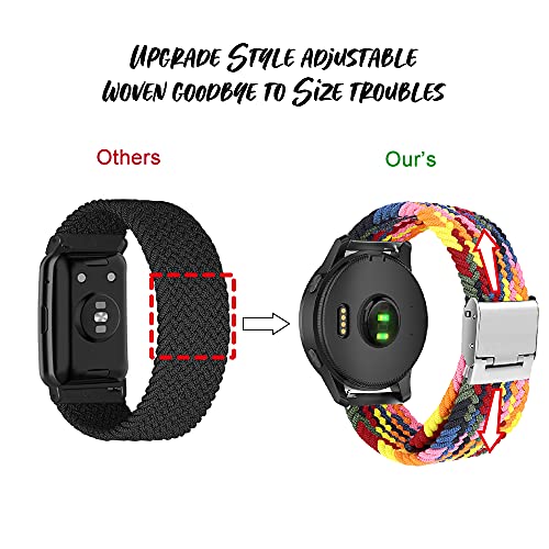 Niboow 22mm Cinturino Intrecciato per Garmin