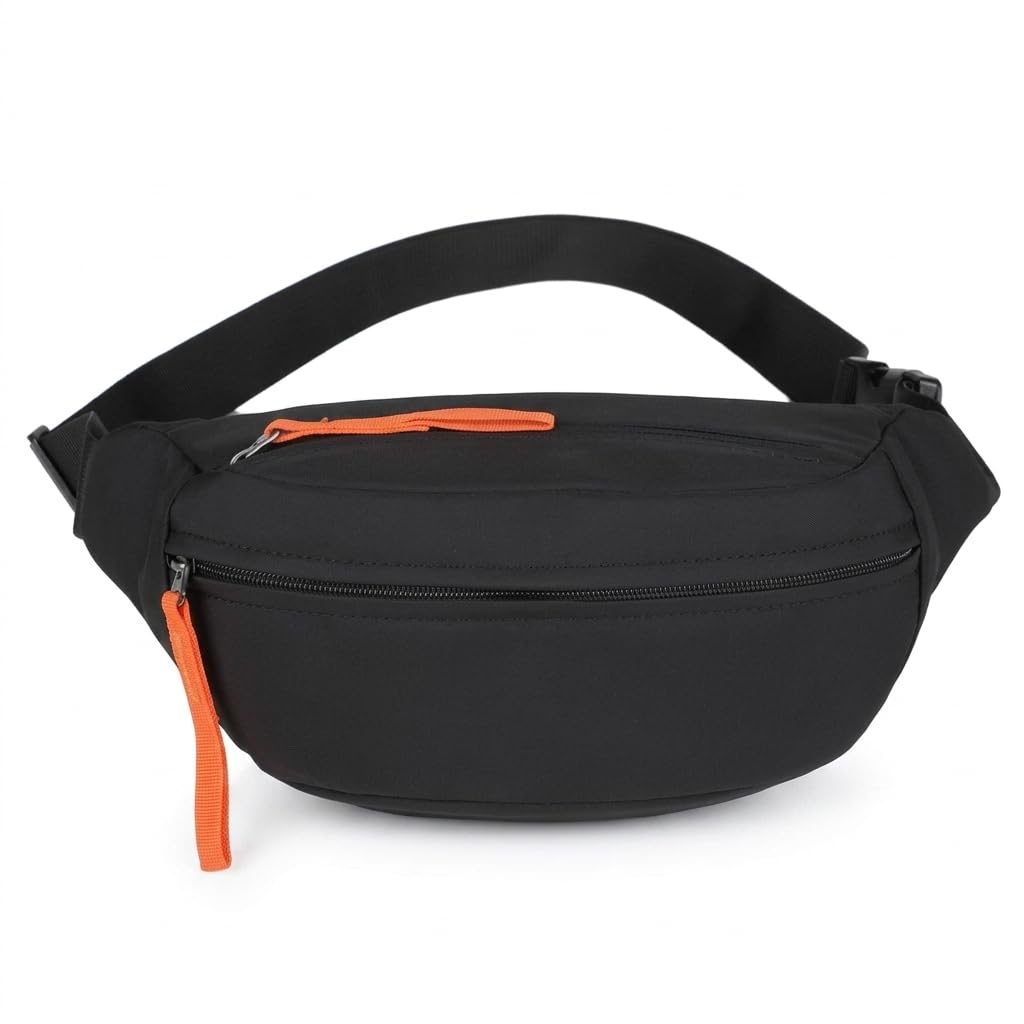 Fanny Pack Women Waist Belt Bag Purse Hip Pouch Travel Anti Theft, Men's Outdoor Adjustable Sports Waterproof Waist Bag-Black-image-45