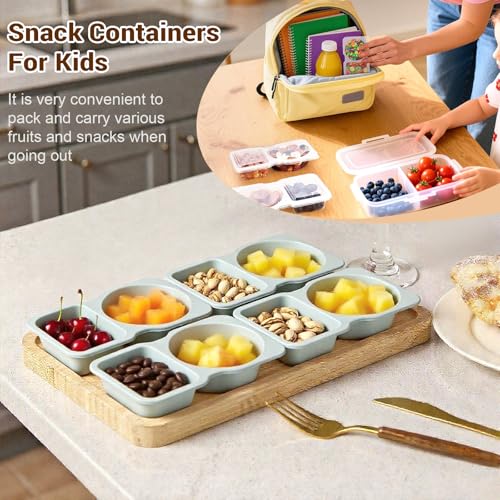 20 Sets Reusable Snack Containers with Lids - Portion Control