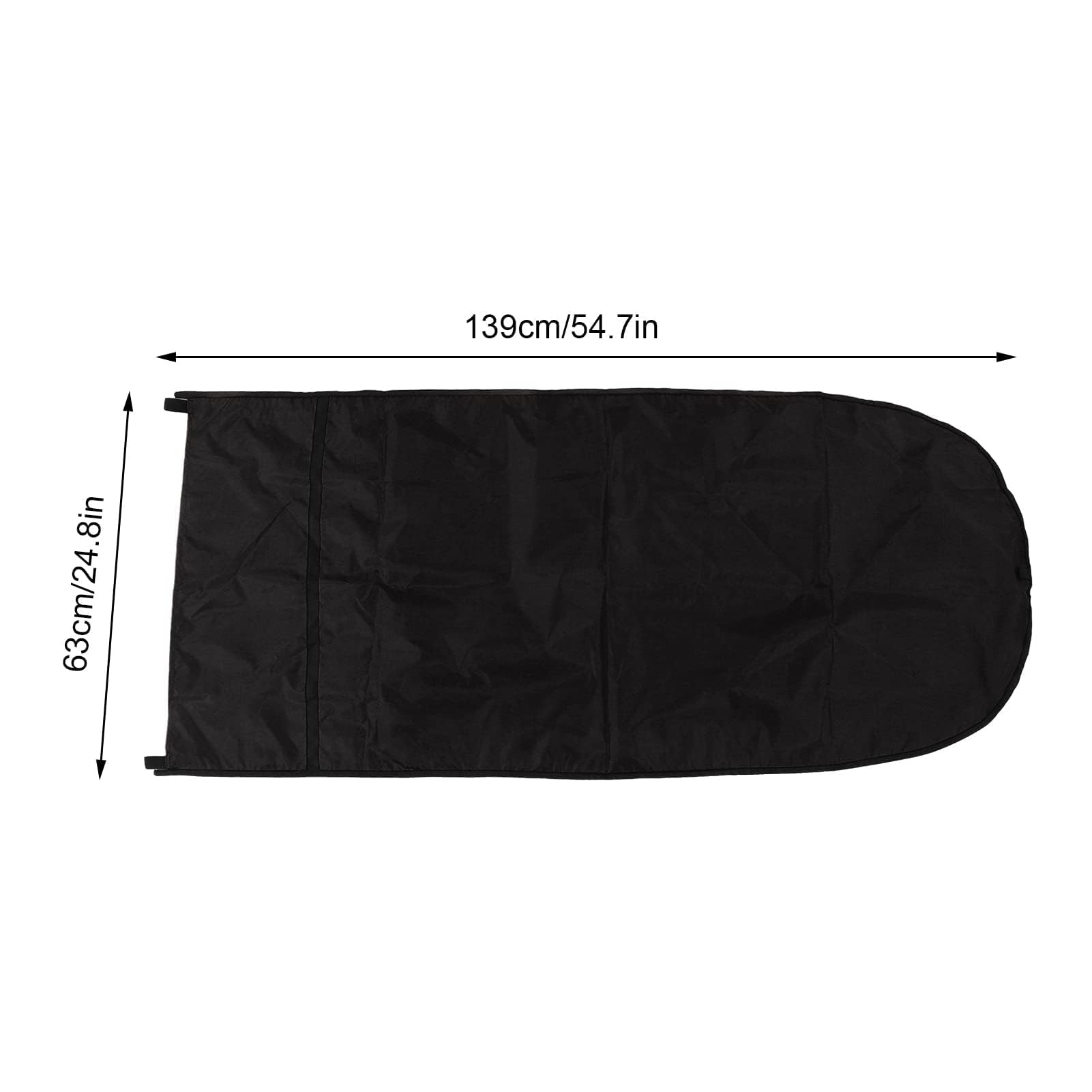 Sonnensegel für Kajak, Boot, Kanu, Ripstop, Wasserdichtes Oxford-Gewebe, Faltbar, Geeignet für Angeln, Outdoor-Aktivitäten, 139 X 63 cm (Black)