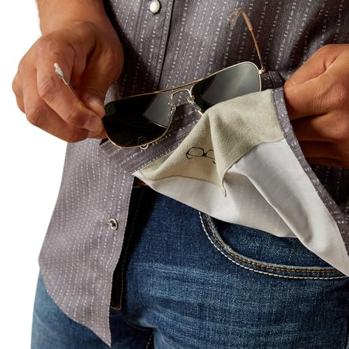 Ariat Mens Venttek Western Fitted Maui Blue Short Sleeve Shirt4