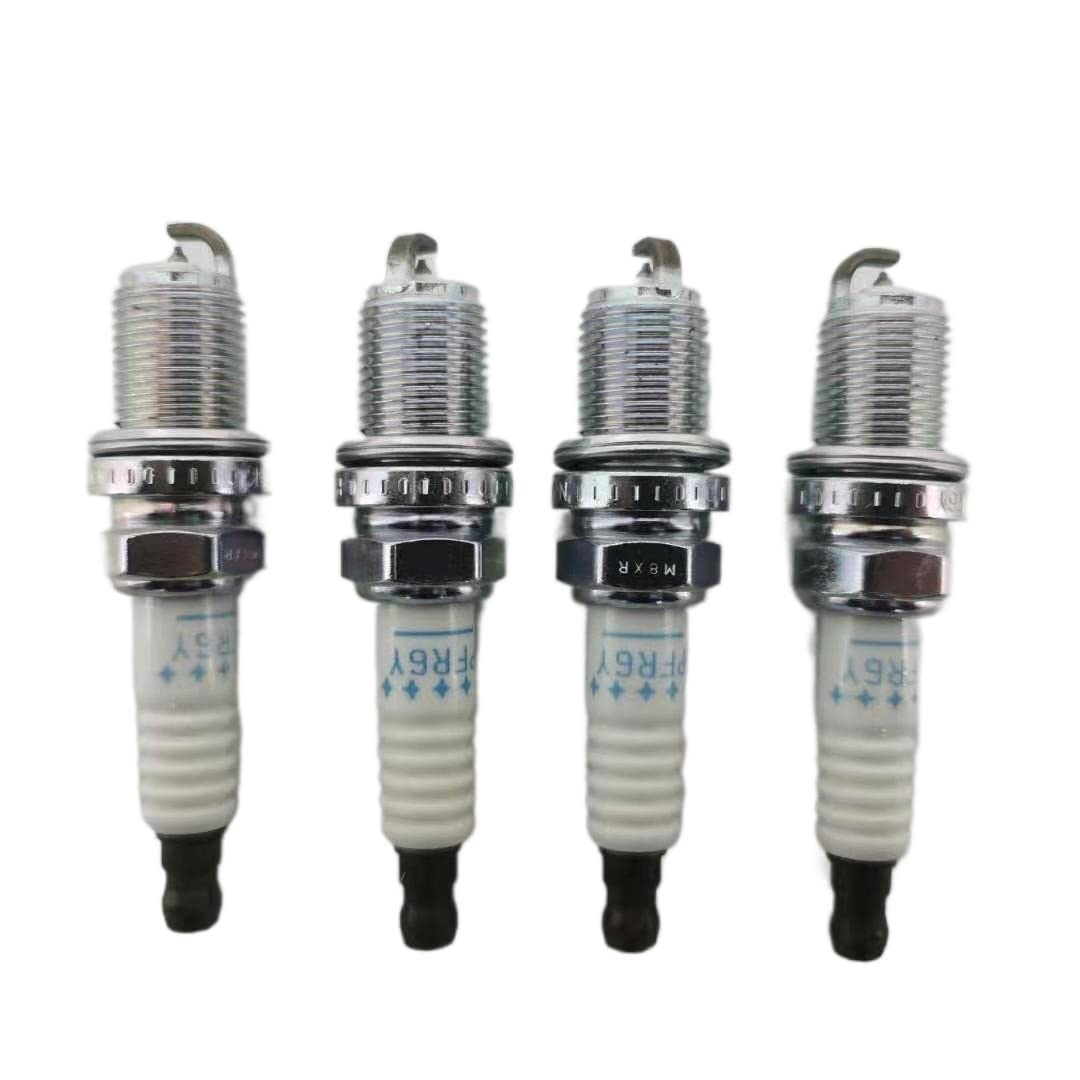 Candele automobilistiche Candele di accensione Set 4 pezzi NLP000130 PFR6Y Compatibile con MG MG3 MG6 ZS ROEWE 350 550 750 1.8T Ricambi auto