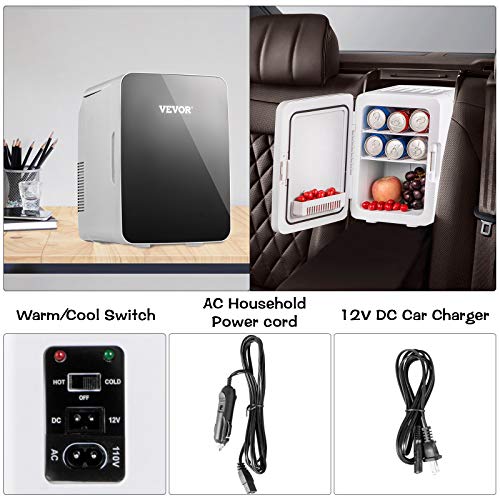 VEVOR Mini-Koelkast 10L Kleine Koelkast Huis/Auto Koelbox Klein Mini Fridge Cosmetische Koelkast, Compacte Draagbare… - Image 8