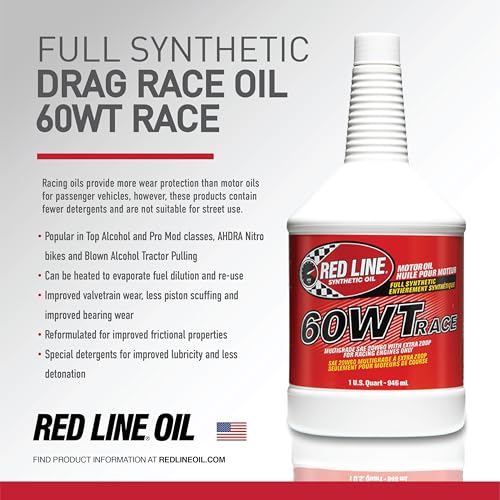 Aceite Sintético Red Line 60WT Racing 1 Quart miniatura 6