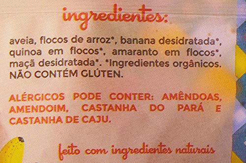 Mingau Banana Maçã Mini sem Glúten Saudável Monama 200g