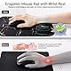 Gimars Mauspad mit Gelkissen, Ergonomisches Mousepad mit Handauflage, Gel Memory Foam Wasserdicht Mauspads mit Handgelenkauflage für Computer Laptop Offfice Heim, Marmor