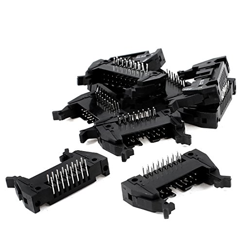 Aexit Conectores IDC Pin Header 16 Pines Ángulo Recto 10 pcs miniatura 1