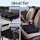 5 Star United Memory Foam Sitzkissen, ergonomisches Steißbeinpolster für Bürostühle, Linderung von Ischias- und Rückenschmerzen, rutschfest, tragbar - Schwarz