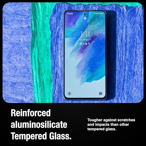 Image of Supershieldz NeoGuard HD+ Tempered Glass Screen Protector Guard for Samsung Galaxy S21 Fe, 9H Hardness | Case-Friendly | Easy Installation Kit