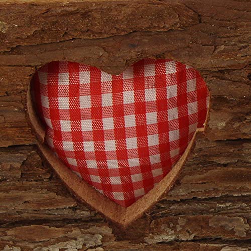 Herz Blumenkasten, Blumentopf eckig Pflanzkasten Pflanztopf Rinde, im 2er Set mit Herz 24 x 13 x 10 cm, 30 x 18 x 12 cm