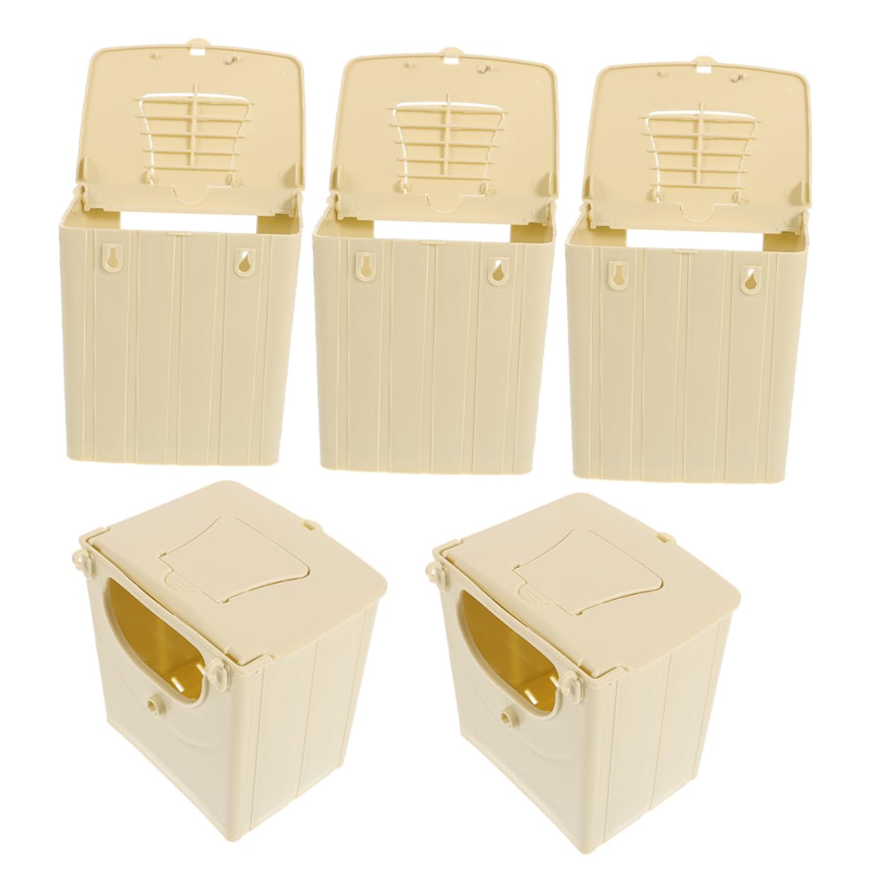 15 Piezas Caja De Cría De Aves Casa Jaula para Loros Casa Decorativa para Pájaros Suministros para Pájaros Casa para Pájaros Interior Nido De Pájaros Domésticos El Plastico