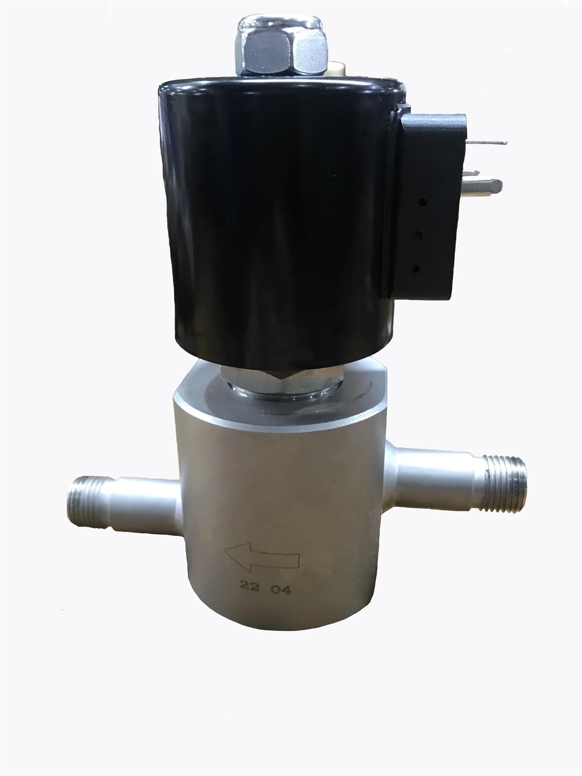 MXXDMOPD 100bar 10MPa 2 Way Water high Pressure Solenoid Valve 24V Orifice 6mm SS304 DN6 Normally Close External Thread M16(M16-24V)