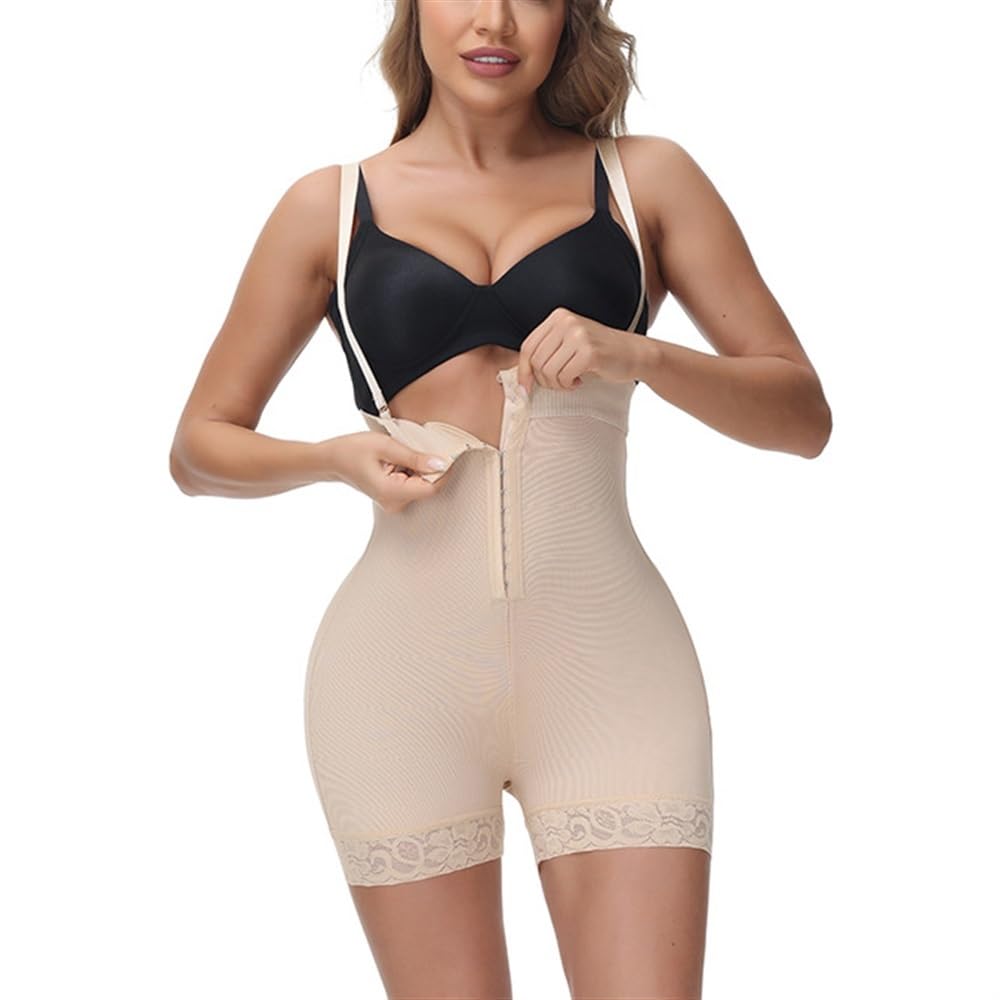 GHAKKEWomen's Shapewear Figure Butt Lifter Shaper Panties Tummy Control High Waist Boyshort Thigh Slimmer Sculpting Bodysuit