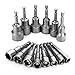 Produktbild KUNSE 14Pcs 6-19Mm 1/4 Inch Sechskantschaft Socket Magnetischen Nut Driver Set Bohrer Bit-Adapter