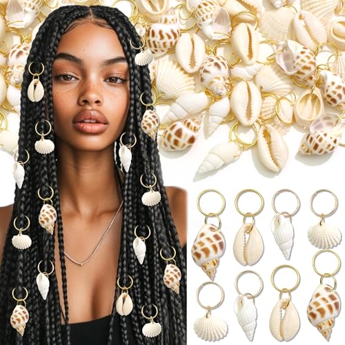 Joyería para trenzas conchas NAISKA 40 piezas miniatura 1