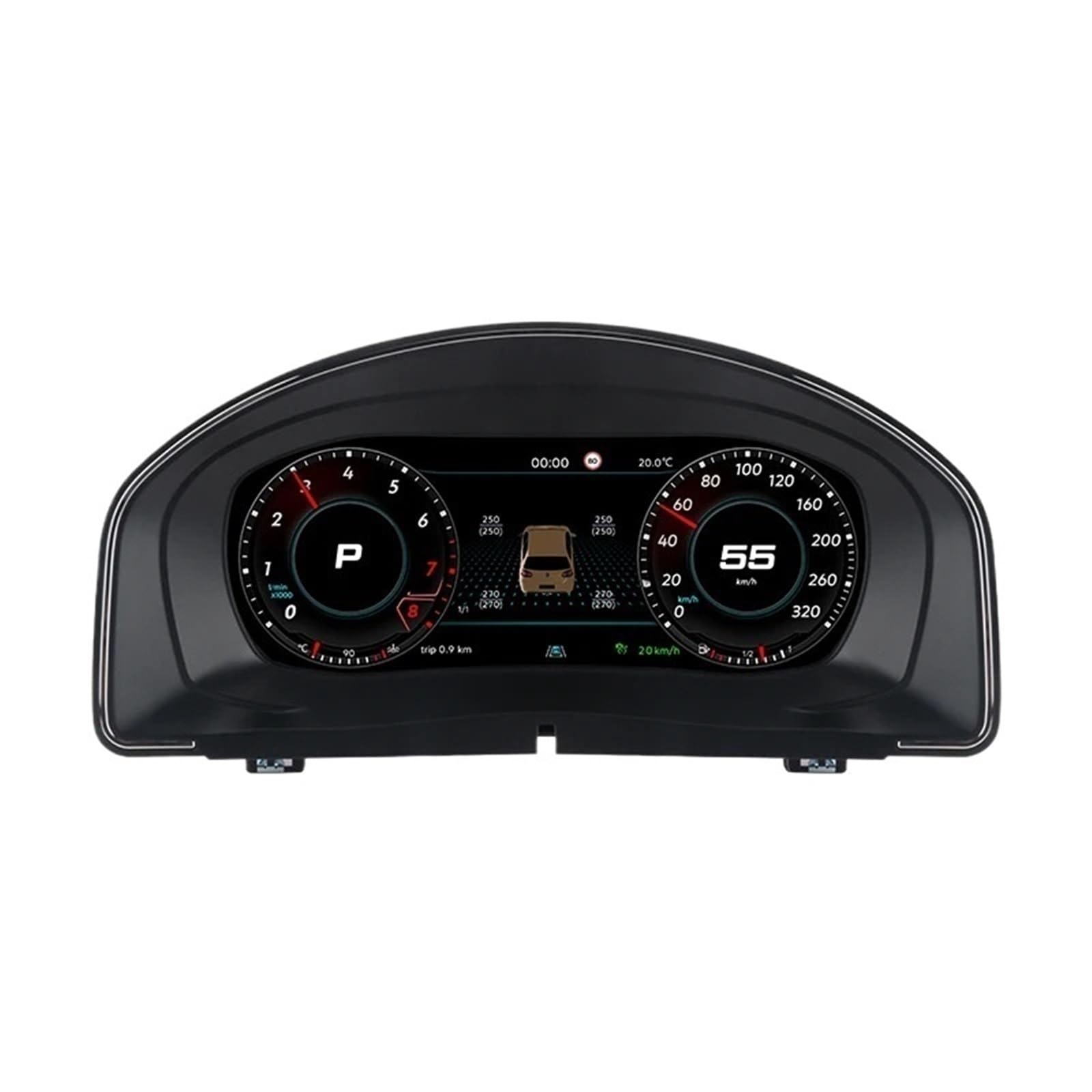 EGUIAS Car Digital Speedometer Digital Cluster Dashboard 7 Fit For Scirocco Fit For Golf 6 MK7 B8 B6 LCD Car Instrument Virtual(For Scirocco)