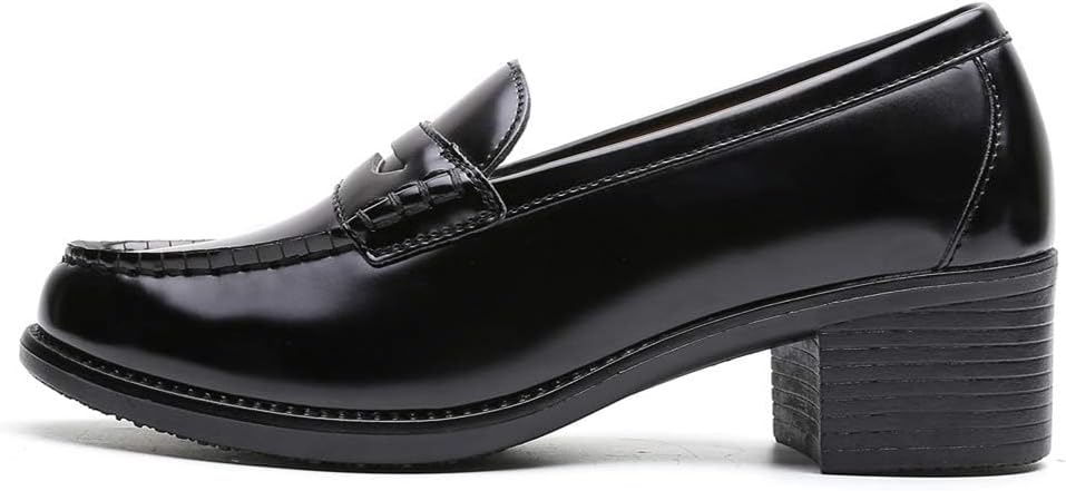 [ＧＩＯ＆ＧＩＡ] [ジオアンドジア] レディース 女子 学生靴 ヒールアップ(+5cm) スクール ローファ クッション性 インソール 低反発 3D 中敷き 衝撃吸収 軽量 通勤 通学 撥水加工 軽量 防滑 防臭 履き心地 650