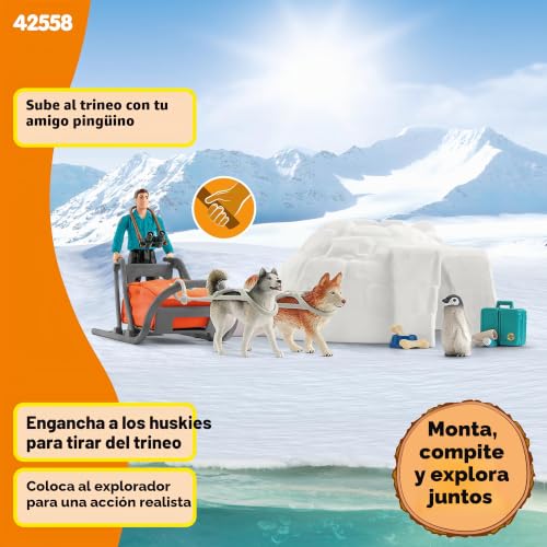 Playset ártico Schleich 42558: juguetes de la Antártida y figuras Wild Life desde 3 años 5