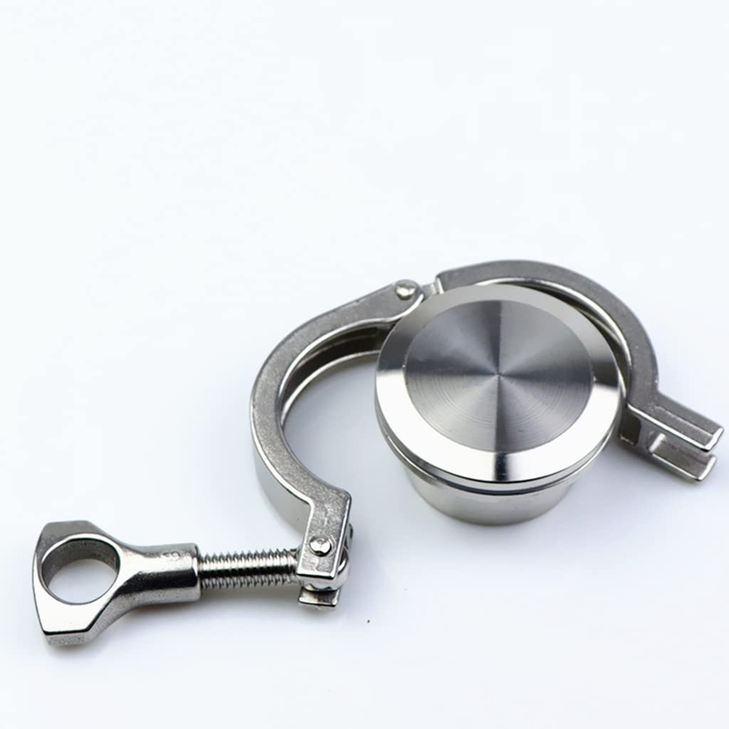 raccordo del morsetto dell'acciaio inossidabile, Kit di raccordi Tri Clamp in acciaio inossidabile 304, confezione da 4 dimensioni multiple(38mm x Ferrule 50.5)