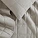 Calvin Klein - Euro Shams, 100% Soft Cotton Melange Flannel Set, Quilted Textured Feel with Micro-Grid Stitch, Set of 2 (Natural, 26