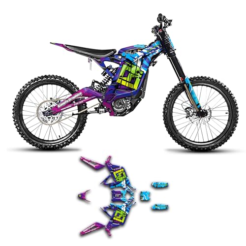 Kungfu Graphics Custom Decal Kit for Surron SUR-RON Segway X160 X260, Blue Purple, SRX17N088-KO