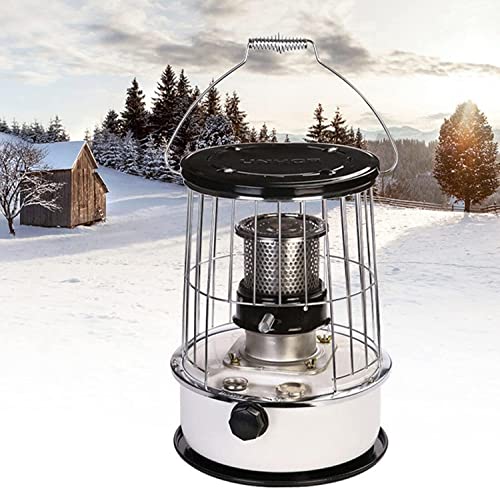 HENGMA Estufa De Queroseno para Interiores, Estufa De Queroseno Móvil De Emergencia para Acampar,Estufa de Queroseno para Interiores con Calentador Radiante De Protección contra Caídas,6L Cover