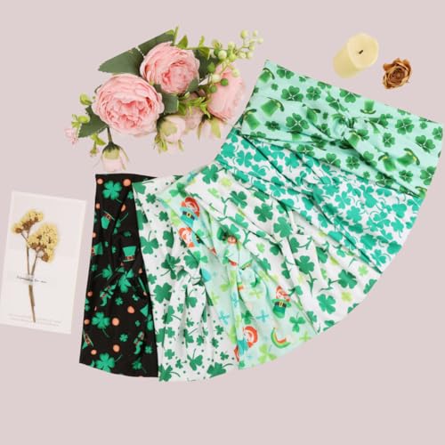 Image of Kachanaa 6 Packs St. Patrick's Day Headbands for Women Elastic Non-Slip Green Irish Shamrock Hat Hair Accessories for Party and Gifts