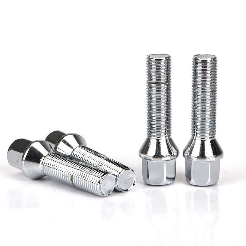 Zkensh-Bolts Wheel Bolts Steel M12x1.5 14x1.5 14x1.25 12x1.25 of Various Lengths, 5pcs, Widely Used(10pcs conical 27mm,M14X1.5)