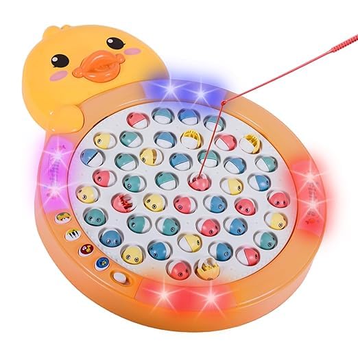 Goyals Cute Duck Shape Round Fishing Fish Catching Game with Music & Lights - 45 Fishes 4 Ponds (B0CQPKKBDD) Amazon Price History, Amazon Price Tracker