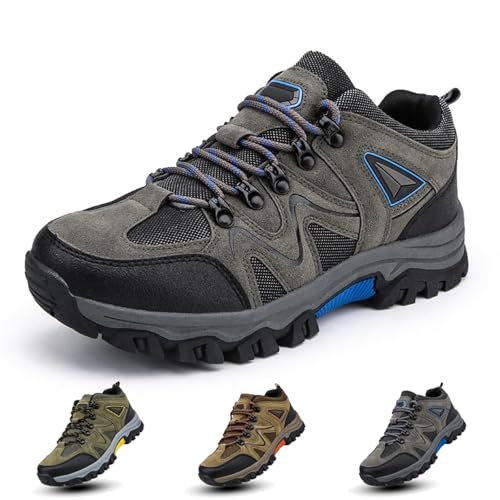 Men's Outdoor Lightweight Breathable Orthopedic Hiking Shoes Comfortable Trekking Work Shoes for All Seasons