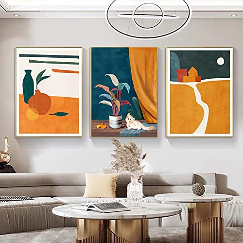 Affiches modernes pour chambre : sublimez votre déco avec ce lot vintage abstrait 70x100 cm