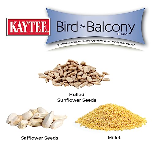 Kaytee Bird & Balcony Wild Bird Food No Mess Seed Blend for City Dwelling Birds Like Finches, Sparrows, Mourning Doves and More, 5 lb - image 8