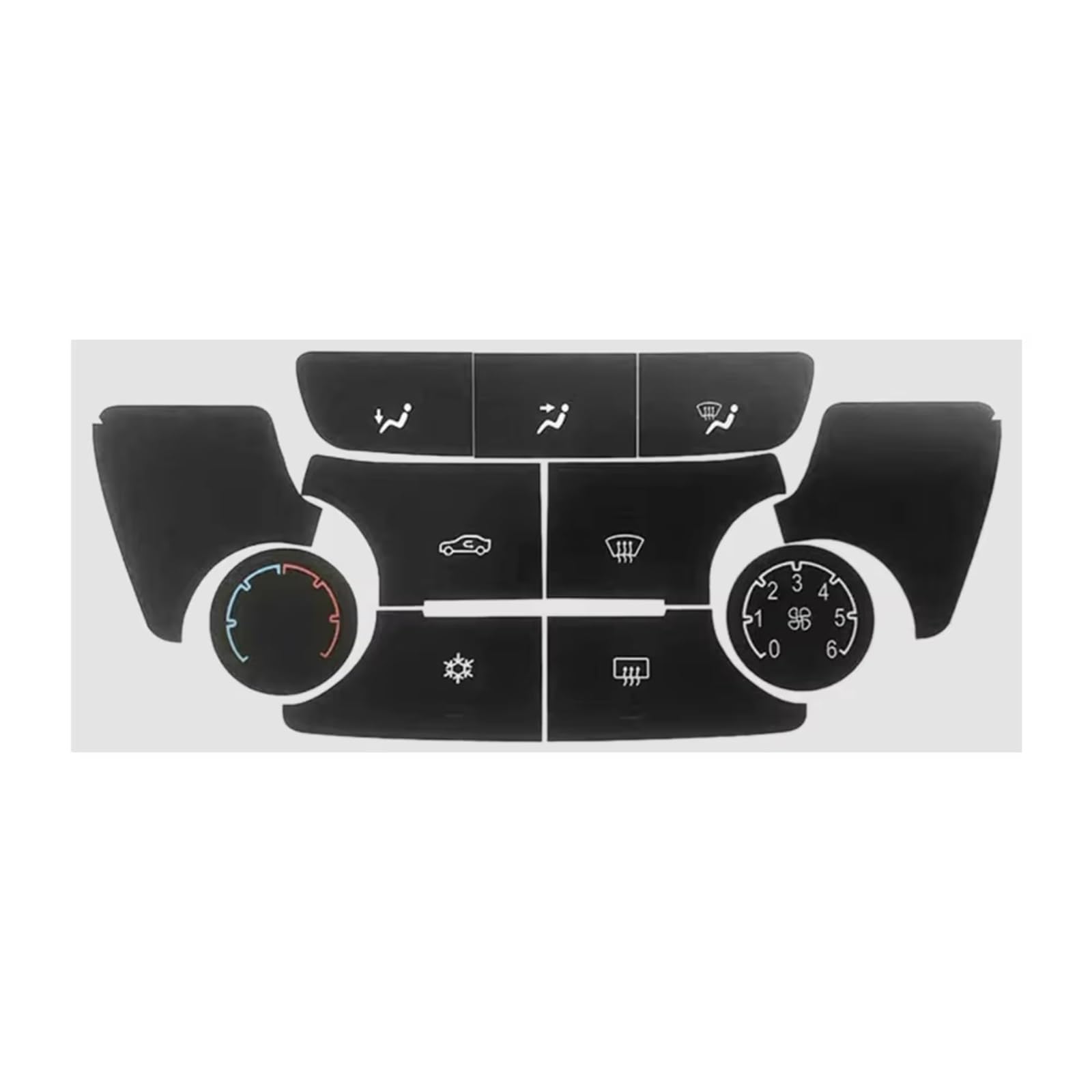 Modification Interior Compatible with Buick for Encore for Verano 2012 2013 2014 2015 2016 2017 AC Climate Control Switch Decals Button Repair Decals Stickers Accessories