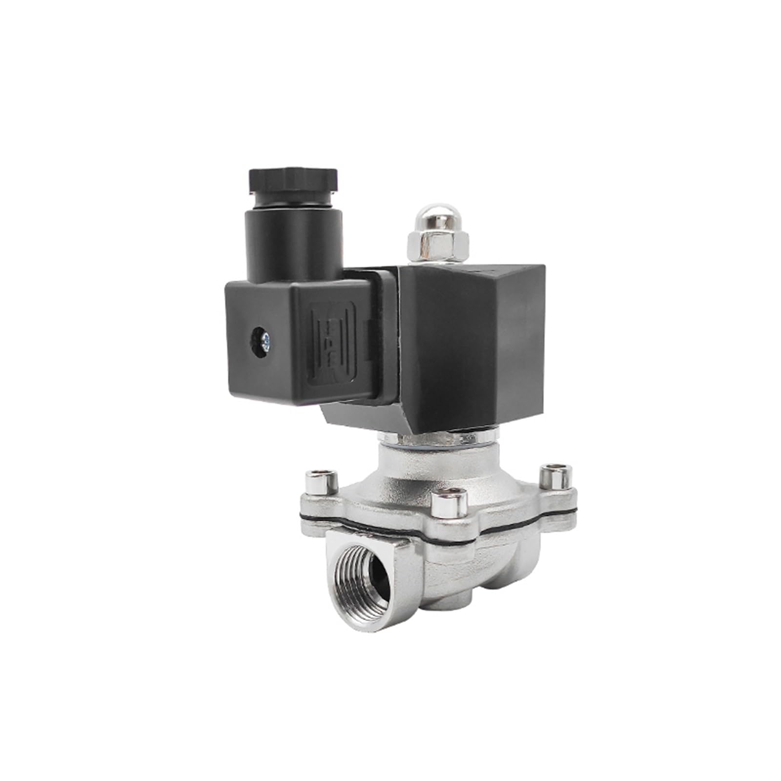 Ieumjnat G-24Vac-Viton-Seal 1/2" Stainless Steel Solenoid Valve Waterproof Normally Closed 24V 12V 220V 110V(G-24Vac-Viton-Seal)