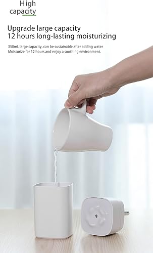 Miniatura 5 de Humidificadores para dormitorio, humidificador de aire Themoxia con función de luz nocturna, ideal para dormitorio y oficina