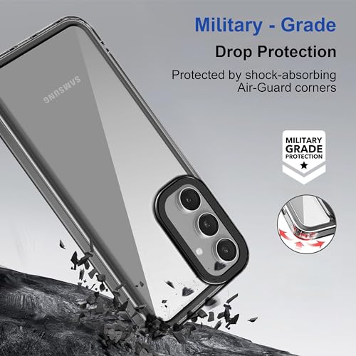 Image of amazon basics Back Case Cover for Samsung Galaxy S25 5G | Compatible for Samsung Galaxy S25 5G Back Case Cover | Case Cover with Camera Protection | (TPU + PC | Translucent Black)