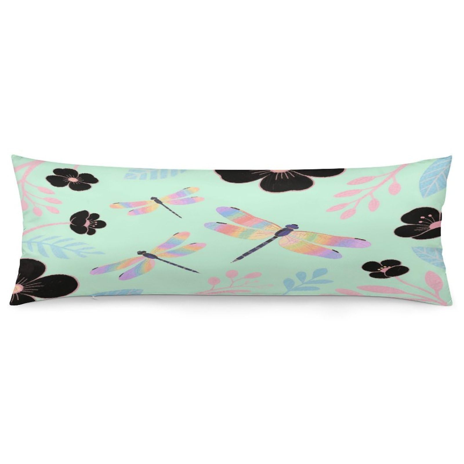 VstaDank Dragonfly Pillow Cover Decorative Lumbar Pillow Cover 19x53 Inch Long Body Pillows Case Soft Luxury Decorative Throw Pillowcase for Couch Sofa Bedroom Car Decor Pillowcover