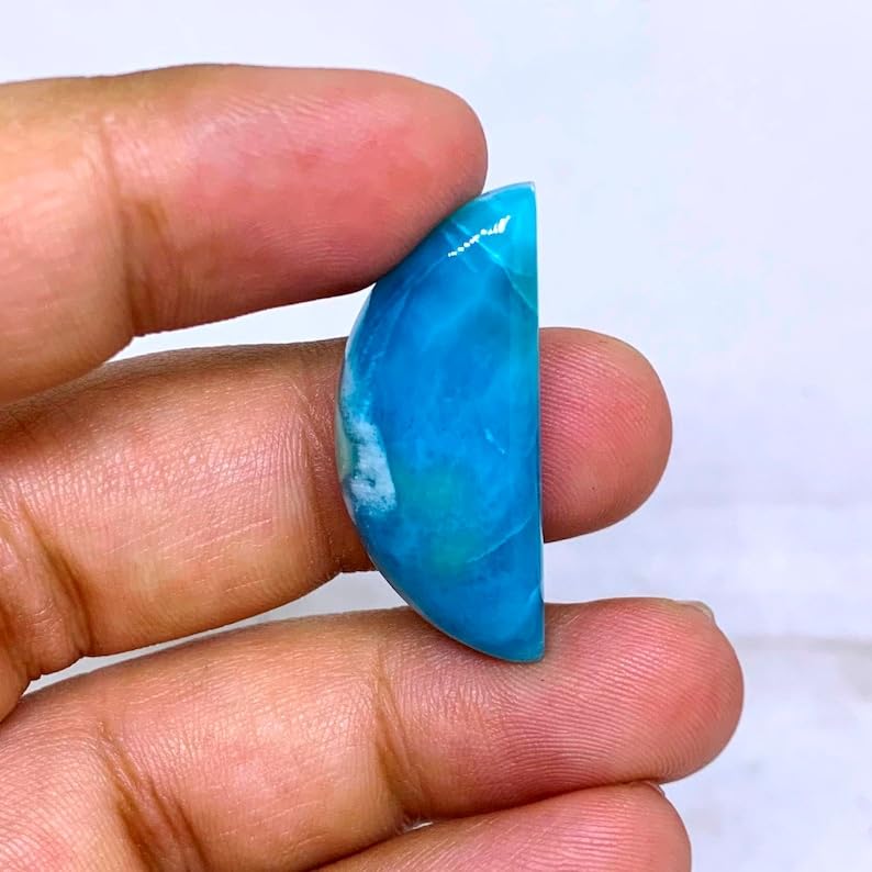 Larimar précieux cabochon de qualité pour pendentifs d'exception - 2