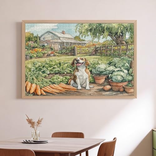 Rompecabezas de madera premium de granja con diseño impreso de alta fidelidad 2